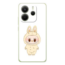 Чехол с принтом Лабубу для Xiaomi Redmi Note 14 4G – Бежевый Лабубу