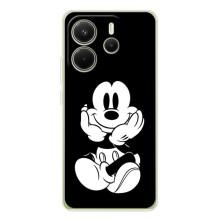 Міккі Маус чохол для Xiaomi Redmi Note 14 4G (AlphaPrint - Мультяшні) (Маус на чорному)