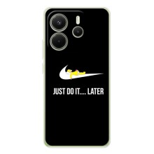 Силиконовый Чехол на Xiaomi Redmi Note 14 4G с картинкой Nike (Later)