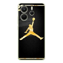 Силіконовый Чохол Nike Air Jordan на Редмі Нот 14 4G (Джордан 23)