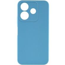 Чехол TPU GETMAN Liquid Silk Full Camera для Xiaomi Redmi Note 14 5G – Голубой