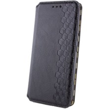 Шкіряний чохол-книжка GETMAN Cubic (PU) для Xiaomi Redmi Note 14 5G – Чорний