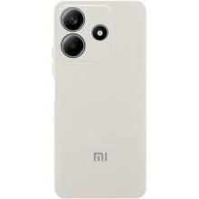 Чехол Silicone Cover Lakshmi Full Camera (AA) with logo для Xiaomi Redmi Note 14 5G – Белый