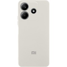 Чехол Silicone Cover Lakshmi Full Camera (AA) with logo для Xiaomi Redmi Note 14 5G – Белый