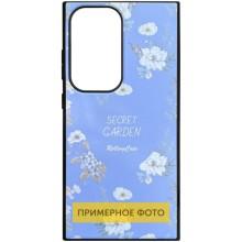 TPU+PC чехол Soft Secret Garden для Xiaomi Redmi Note 14 5G – Лиловый
