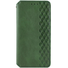 Шкіряний чохол-книжка GETMAN Cubic (PU) для Xiaomi Redmi Note 14 5G – Зелений