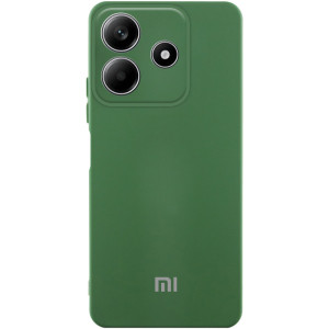 Чехол Silicone Cover Lakshmi Full Camera (AAA) with Logo для Xiaomi Redmi Note 14 5G – Зеленый