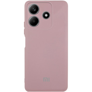 Чехол Silicone Cover Lakshmi Full Camera (AAA) with Logo для Xiaomi Redmi Note 14 5G – Розовый