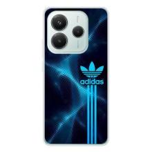 Чехлы Адидас для Xiaomi Redmi Note 14 5G (AlphaPrint) (Синий Адидас)