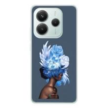 Чехлы (ART) Цветы на Xiaomi Redmi Note 14 5G (VPrint) (Цветы на голове)