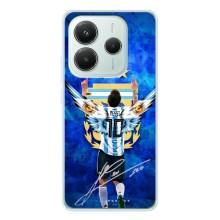 Чехлы для Xiaomi Redmi Note 14 5G (Leo чемпион) (AlphaPrint) (Месси сборная)