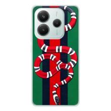 Чехлы ГУЧЧИ для Редми Ноут 14 5Джи (AlphaPrint) (Gucci змия)