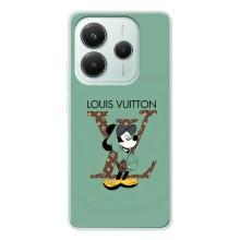 Чехлы Луи Витон для Xiaomi Redmi Note 14 5G (AlphaPrint - LOUIS VUITTON) (Микки Маус LV)