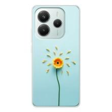 Чехлы с Цветами для Xiaomi Redmi Note 14 5G (VPrint) (Желтый цветок)