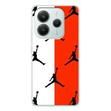 Чехлы для Xiaomi Redmi Note 14 5G - с картинкой JORDAN (AlphaPrint) (Лого Джордан)