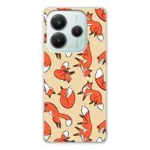 Чехлы с картинкой Лисички для Xiaomi Redmi Note 14 5G (VPrint) (Лисички)
