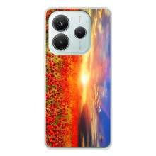 Чехол с картинкой (Стильные) для Редми Ноут 14 5Джи - (AlphaPrint) (Поле тюльпанов)