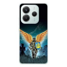 Чехлы с картинкой ЗСУ для Xiaomi Redmi Note 14 5G (AlphaPrint) (Солдат ЗСУ)