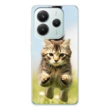 Чехлы с Котиками для Xiaomi Redmi Note 14 5G (VPrint) (Прыжок кота)