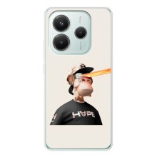 Чехлы с Обезьянами NFT для Xiaomi Redmi Note 14 5G (AlphaPrint) (обезьяна NFT в очках)