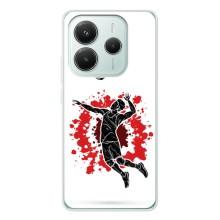 Чехлы с принтом Спортивная тематика для Xiaomi Redmi Note 14 5G – Волейболист