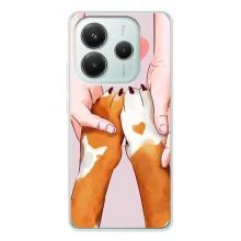 Чехлы с собаками для Xiaomi Redmi Note 14 5G (VPrint) (Любовь к собакам)