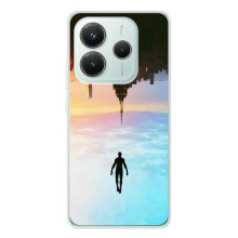 Чехол с человеком пауком для Xiaomi Redmi Note 14 5G - (AlphaPrint) (Паук человек)