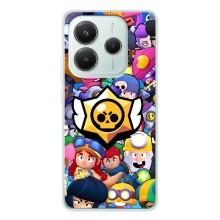 Чехол для Xiaomi Redmi Note 14 5G Бравл Старс (VPrint) – Лого Brawl Stars