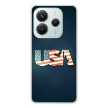 Чохол Прапор USA для Xiaomi Redmi Note 14 5G