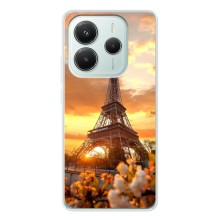 Чехол Эйфелева Башня для Xiaomi Redmi Note 14 5G - (AlphaPrint) (Солнечная башня)