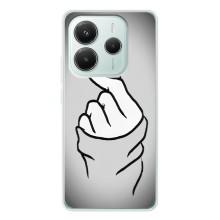 Чехол с принтом для Xiaomi Redmi Note 14 5G (AlphaPrint - Знак сердечка)