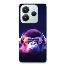 Чехол с Обезьянами Xiaomi Redmi Note 14 5G - (AlphaPrint) (Стильная обезьяна)