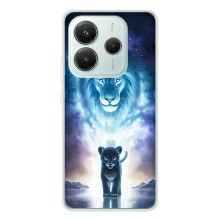 Чехол со Львом для Xiaomi Redmi Note 14 5G (VPrint) (Маленький лев)