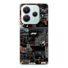 Чехол Формула1 на Xiaomi Redmi Note 14 5G – Коллаж Ф1