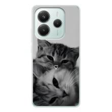 Чехол с рисунком кот на Xiaomi Redmi Note 14 5G (Пара котов)