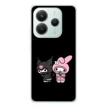 Чехол с кроликом Куроми на Xiaomi Redmi Note 14 5G (Куроми и Мелоди)