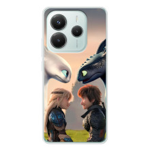 Чехол как приручить дракона на Xiaomi Redmi Note 14 5G (Гикавка и Астрид)