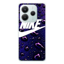 Чохол з логтипом Найк на Xiaomi Redmi Note 14 5G (Найк на фіолетовому)
