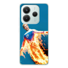 Чехол с принтом Фантастическая четверка для Xiaomi Redmi Note 14 5G – Человек-Факел