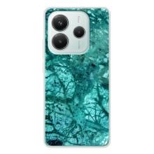 Мраморный чехол на Xiaomi Redmi Note 14 5G (VPrint) (Зеленый мрамор)