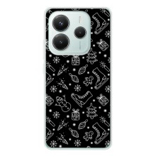 Новогодние, Праздничные Чехлы для Xiaomi Redmi Note 14 5G - 2024 год (Новогодний фон)