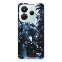 Новогодние, Праздничные Чехлы для Xiaomi Redmi Note 14 5G - 2024 год (Зимний поезд)