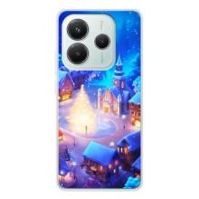 Рождественские Чехлы для Xiaomi Redmi Note 14 5G (VPrint) (Рождественский город)
