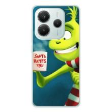 Рождественские Чехлы для Xiaomi Redmi Note 14 5G (VPrint) (Зеленый Гринч)