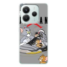 Силиконовый Чехол Nike Air Jordan на Редми Нот 14 5G (Air Jordan)