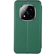 Кожаный чехол-книжка Classy для Xiaomi Redmi Note 14 Pro 5G / 14 Pro+ 5G – Зеленый