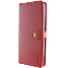 Шкіряний чохол-книжка GETMAN Gallant (PU) для Xiaomi Redmi Note 14 Pro 5G / 14 Pro+ – Червоний