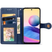 Шкіряний чохол-книжка GETMAN Gallant (PU) для Xiaomi Redmi Note 14 Pro 5G / 14 Pro+ – Синій