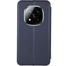 Шкіряний чохол-книжка Classy для Xiaomi Redmi Note 14 Pro 5G / 14 Pro+ 5G – Темно-синій