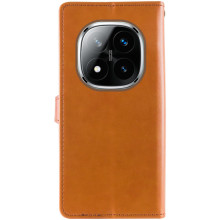 Шкіряний чохол-книжка GETMAN Gallant (PU) для Xiaomi Redmi Note 14 Pro 5G / 14 Pro+ – Коричневий